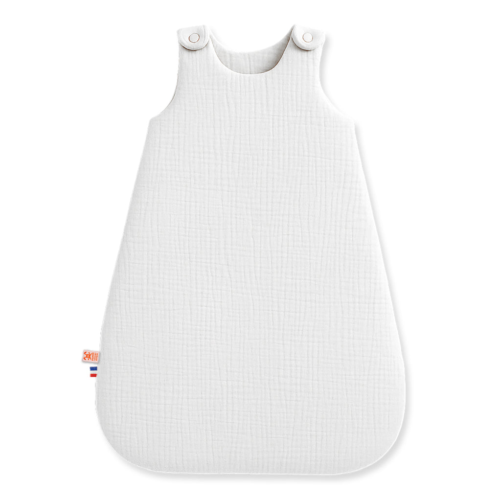 Organic Cotton Winter Sleeping Bag - White