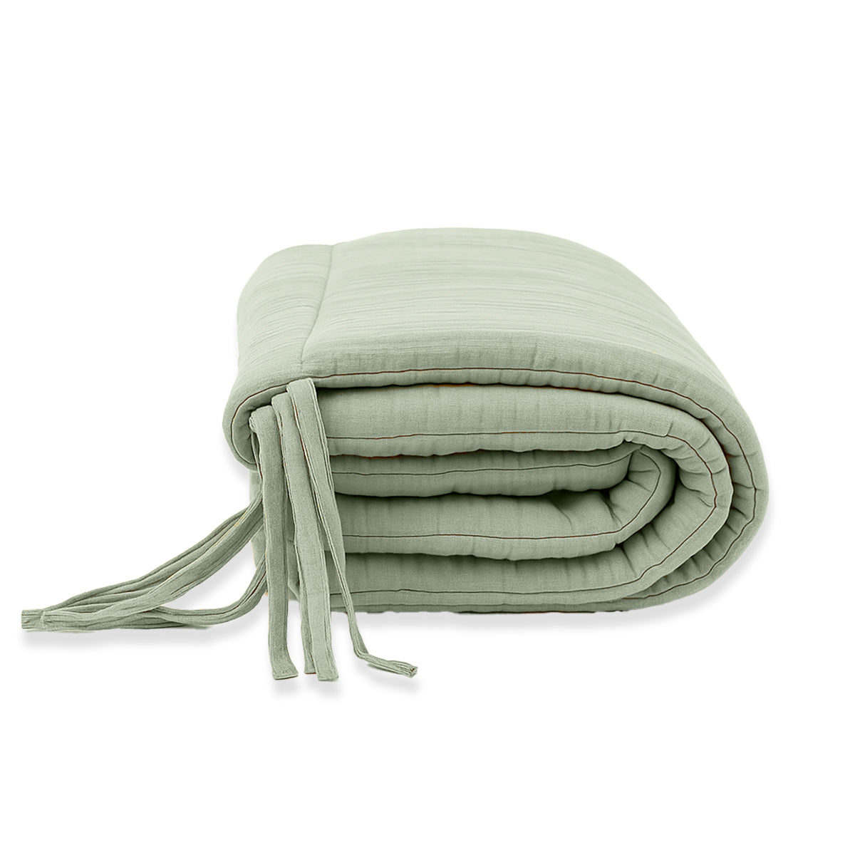 Organic Cotton Cot Bumper - Green