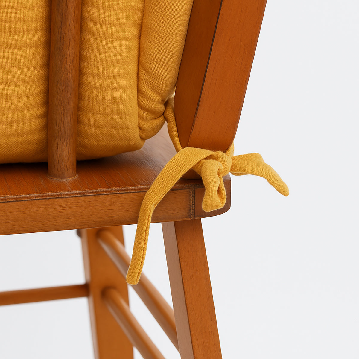 Cushion High Chair in Organic Cotton - Honey