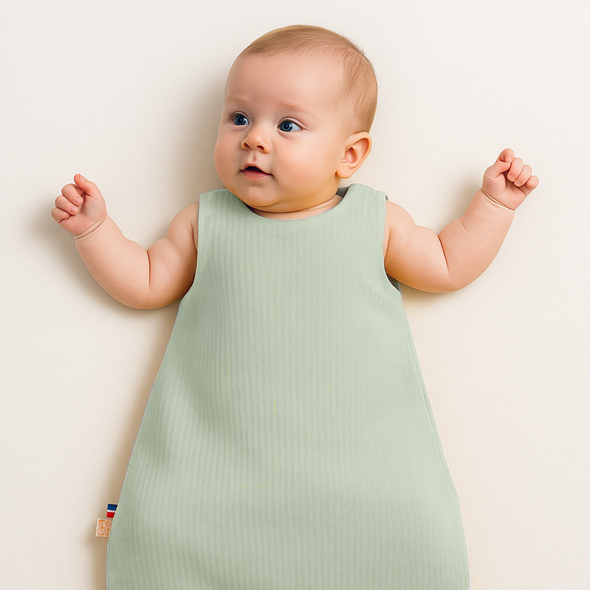 Organic Cotton Summer Sleeping Bag - Green