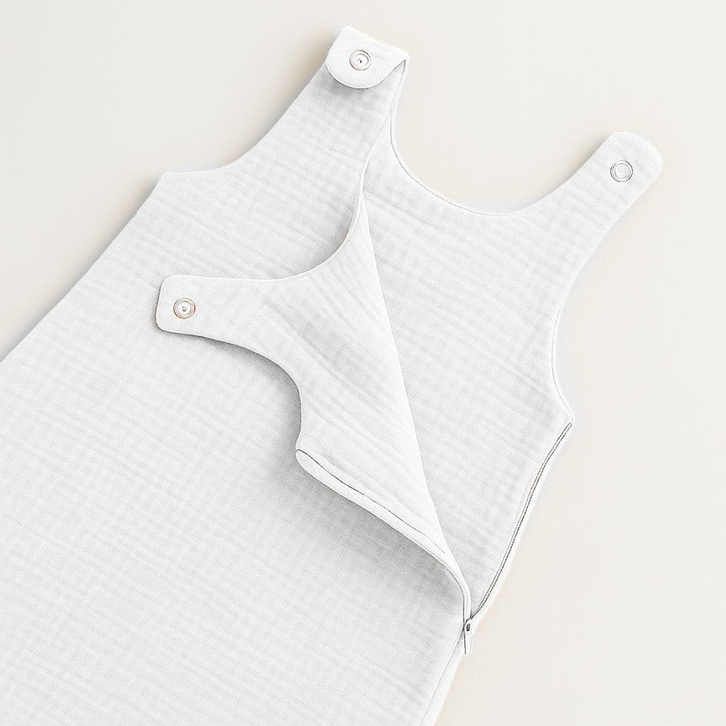 Organic Cotton Summer Sleeping Bag - White