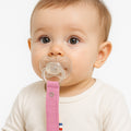 Organic Cotton Pacifier Clip - Pink