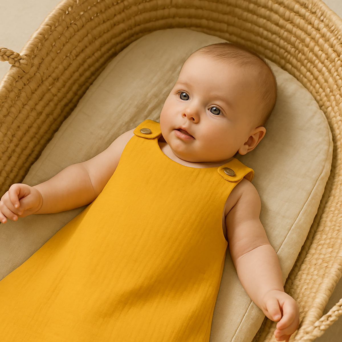 Organic Cotton Summer Sleeping Bag - Honey