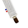 Organic Cotton Pacifier Clip - White