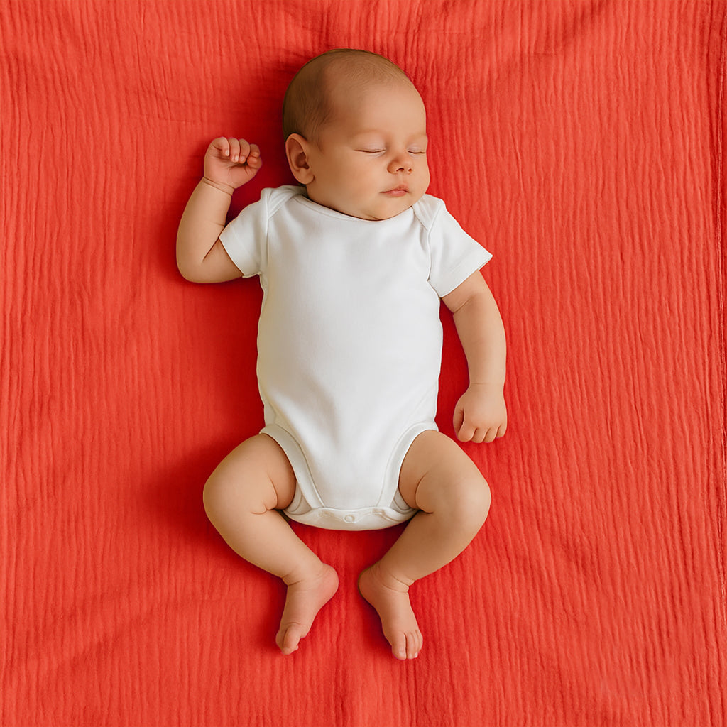 Maxi Organic Cotton Swaddles - Strawberry