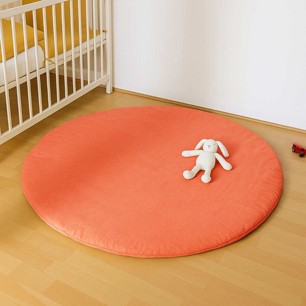 Organic Cotton Activity Mat Havane - Strawberry