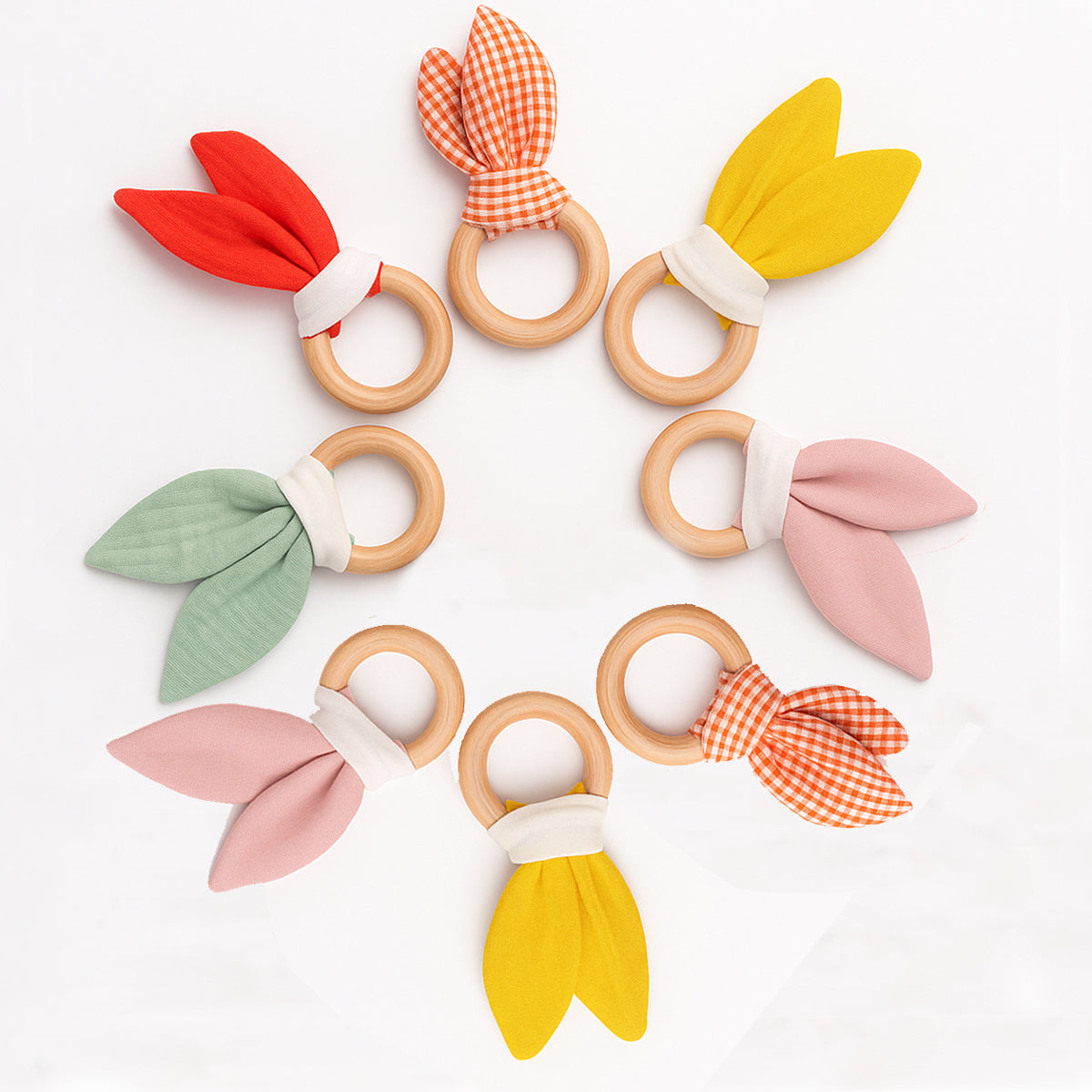Organic Cotton Teething Ring - Vichy