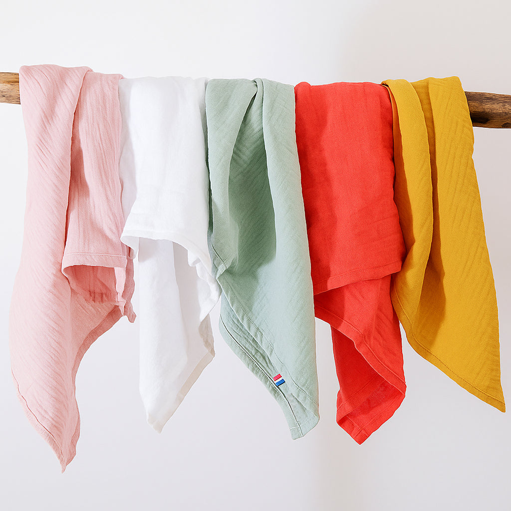 Organic Cotton Swaddles - White