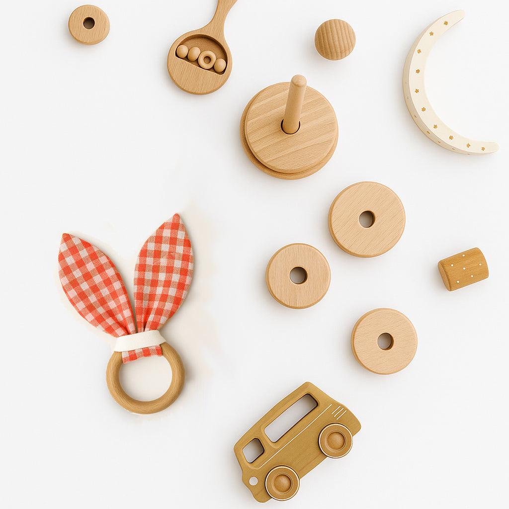 Organic Cotton Teething Ring - Vichy
