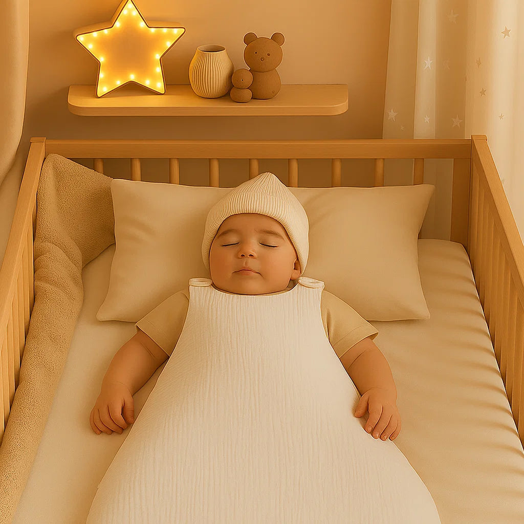 Organic Cotton Winter Sleeping Bag - White