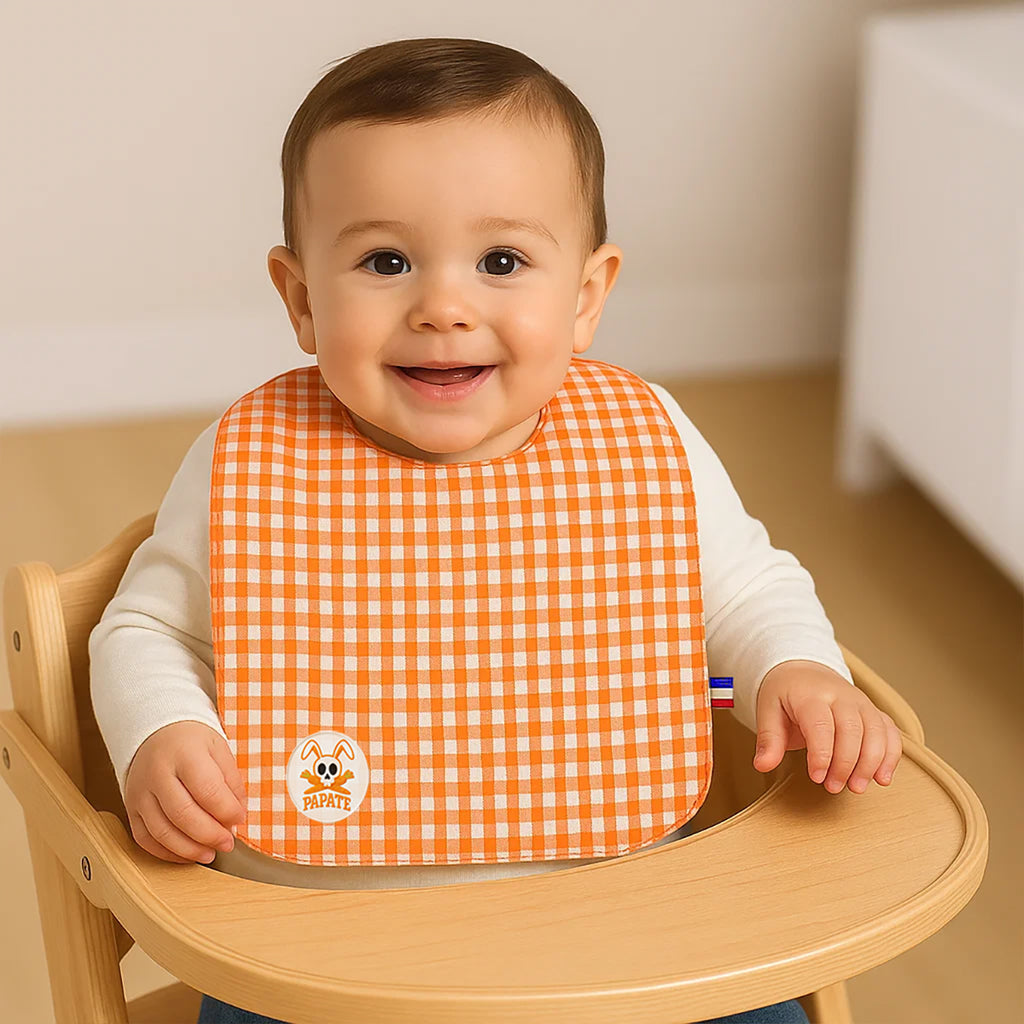 Organic Cotton Bib - Vichy