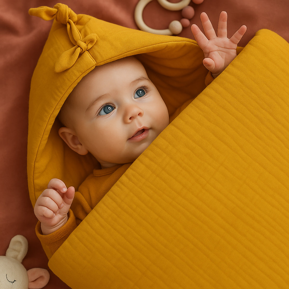 Organic Cotton Bunting Bag - Honey