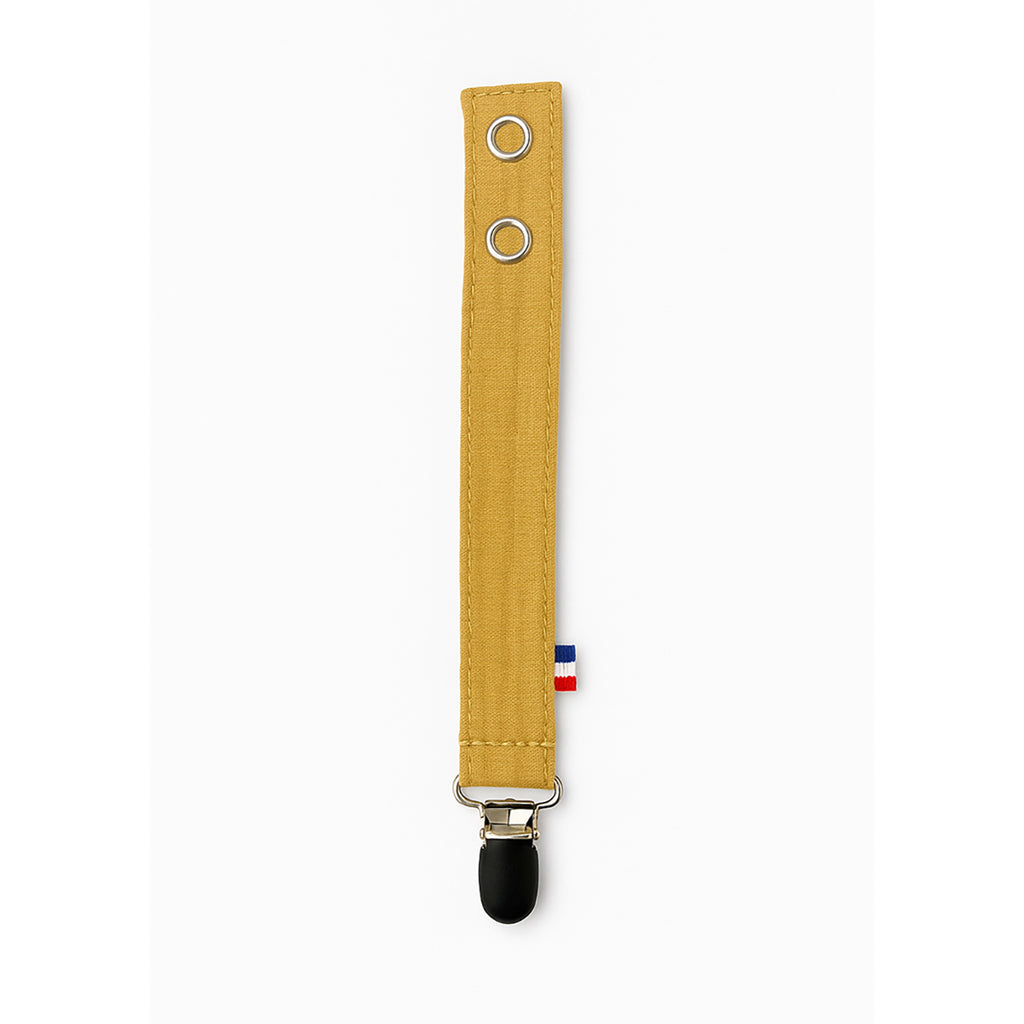 Organic Cotton Pacifier Clip - Honey